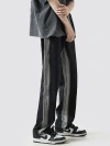 American men's spring new high street fashion brand loose straight-leg trousers with gradient distressed tie-dye wide-leg pants details Picture